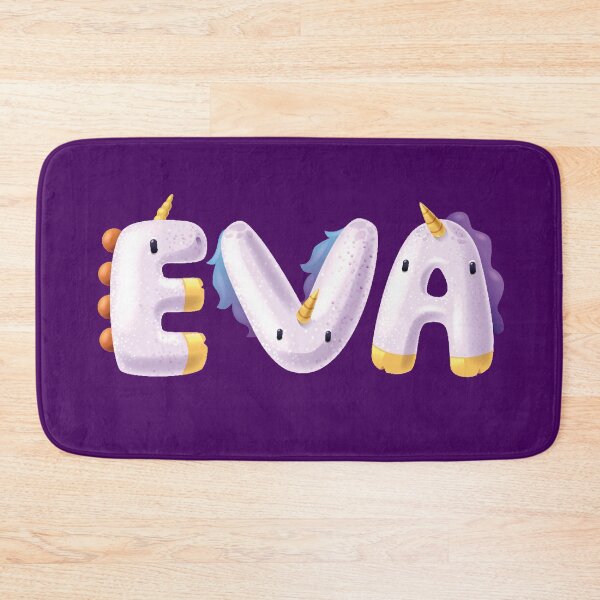 Item preview, Baby Girl Eva Kids Name Unicorn designed and sold by elhefe.