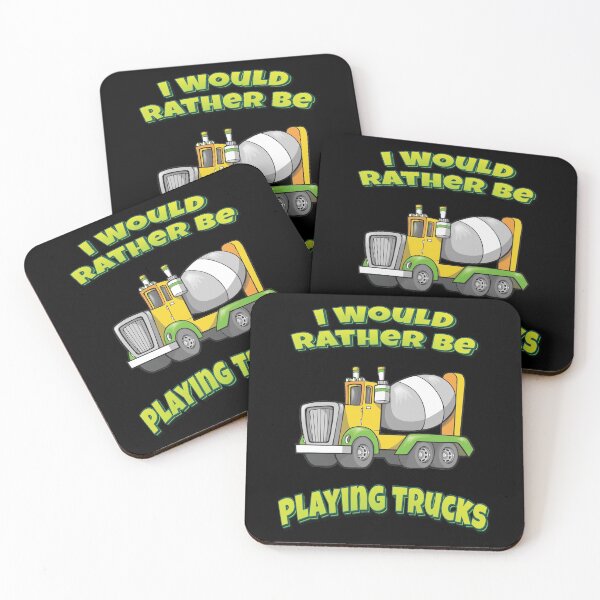 Item preview, I Would Rather Be Playing Trucks Cement Truck designed and sold by FiveNiches.