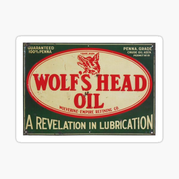 Signe de l'huile de moteur Vintage Sticker