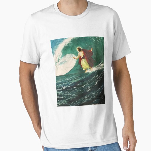 Item preview, Surfing Jesus Tshirt  designed and sold by thenewnormality.
