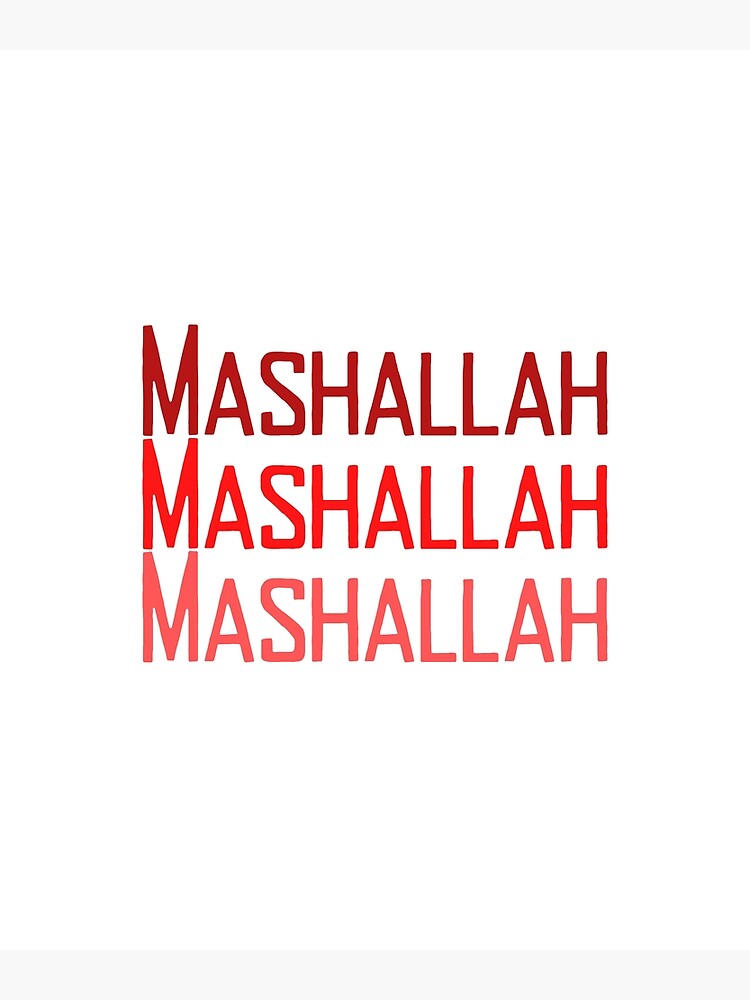 Premium Vector | Islamic arabic word letter mashallah design