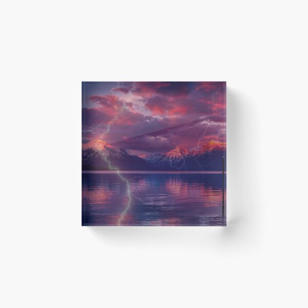 Item preview, Lightning in the mountains designed and sold by Beeroclock.