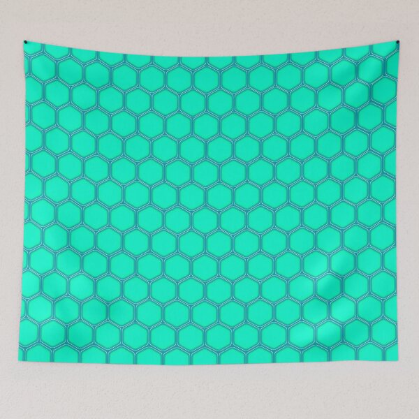 Item preview, Geometric Hexagonal Neon Green Pattern designed and sold by CyberCult Store.