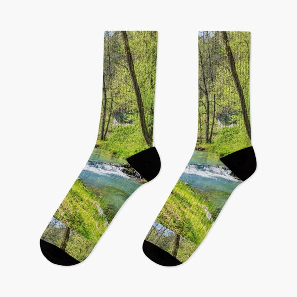 Item preview, Spring Season Dogwood Creek Waterfalls designed and sold by mljdwhite.