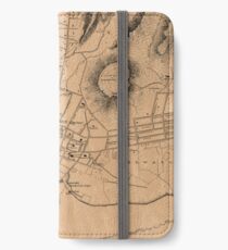 Vintage Map of Honolulu Hawaii (1887) iPhone Wallet/Case/Skin
