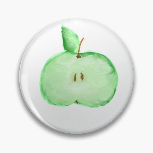 Item preview, Cartoon illustration with green apple designed and sold by RinaRav.