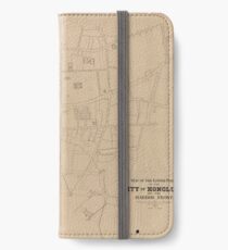 Vintage Map of Honolulu Hawaii (1893) iPhone Wallet/Case/Skin
