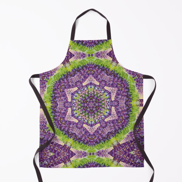 Item preview, Lupin Flower Kaleidoscope Mandala in Purples, Pink and Green designed and sold by BoundedChaos.
