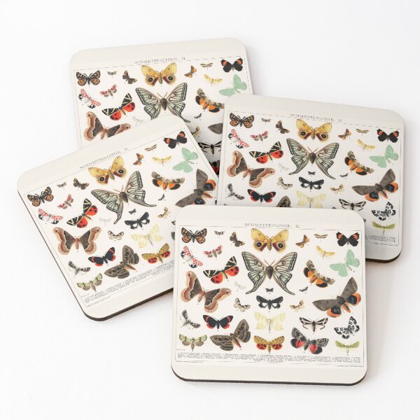 Item preview, Antique Butterfly and Moth Lithograph designed and sold by Freewheeling.