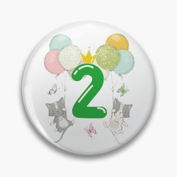 Item preview, Birthday 2 year Cats designed and sold by catsandmore.