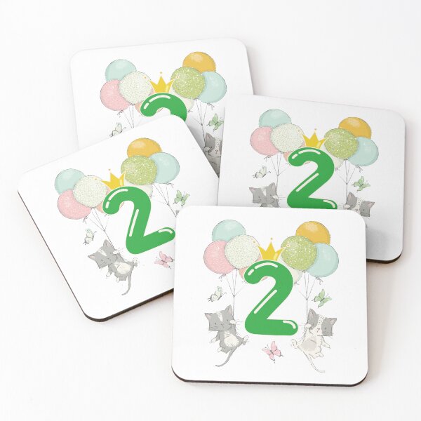 Item preview, Birthday 2 year Cats designed and sold by catsandmore.