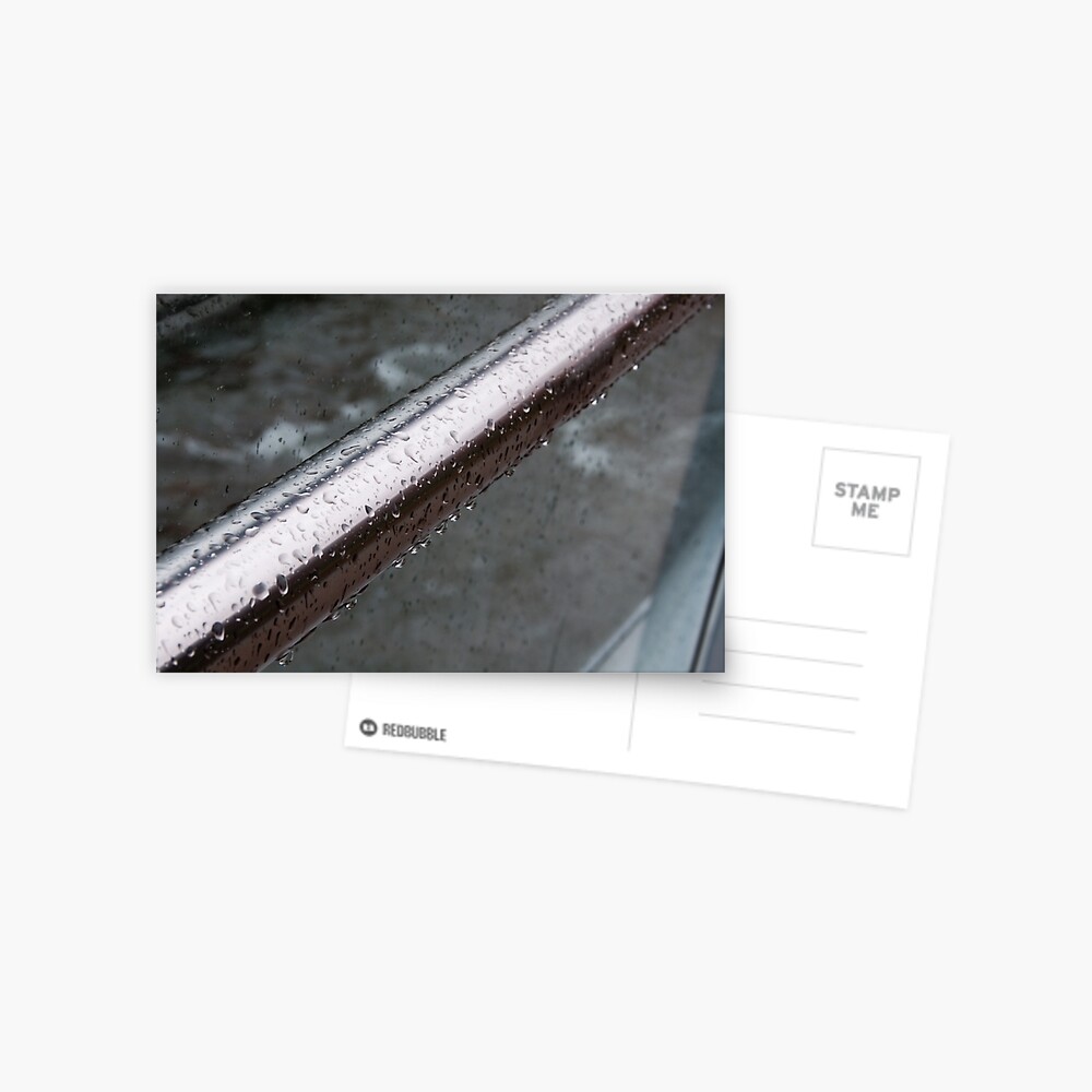 Raindrops on a Railing, Bolzano/Bozen, Italy Postcard