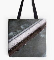 Raindrops on a Railing, Bolzano/Bozen, Italy Tote Bag