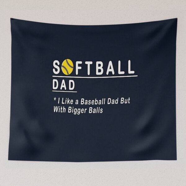 Artikelvorschau, Softball-Vater, ich mag einen Baseball-Vater, aber mit größeren Bällen entworfen und verkauft von Bouchfashions.