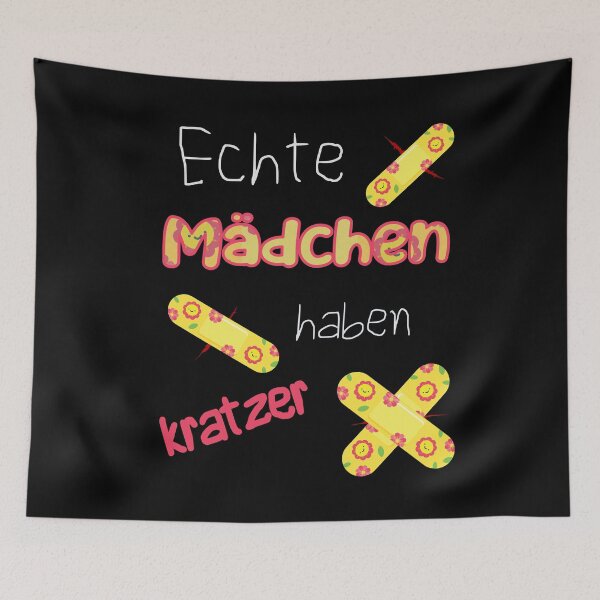 Item preview, Real girls have scratches - play - flowers designed and sold by Shirt-Designs.