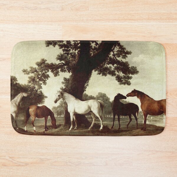 Artikelvorschau, Group of horses by a tree by George Stubbs entworfen und verkauft von Vintage Designs +.