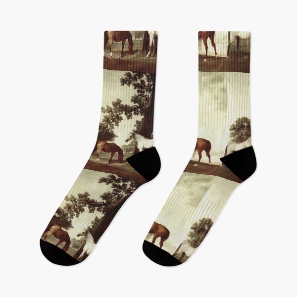 Item preview, Group of horses by a tree by George Stubbs designed and sold by Vintage Designs +.