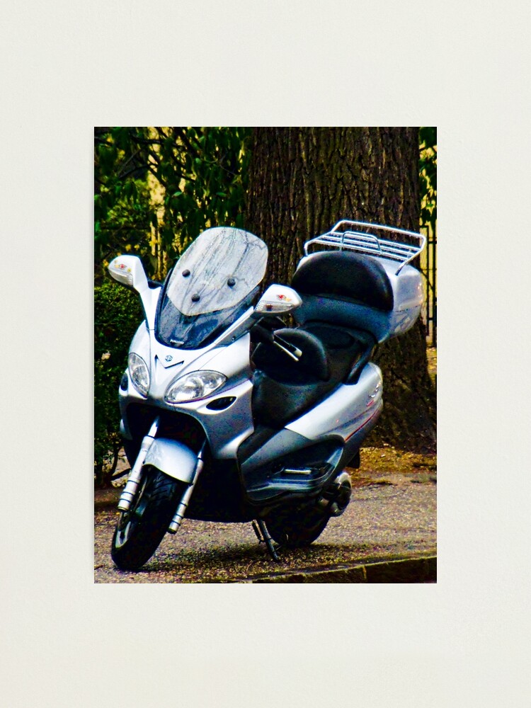 Alternate view of Face on a Moped, Bolzano/Bozen, Italy Photographic Print