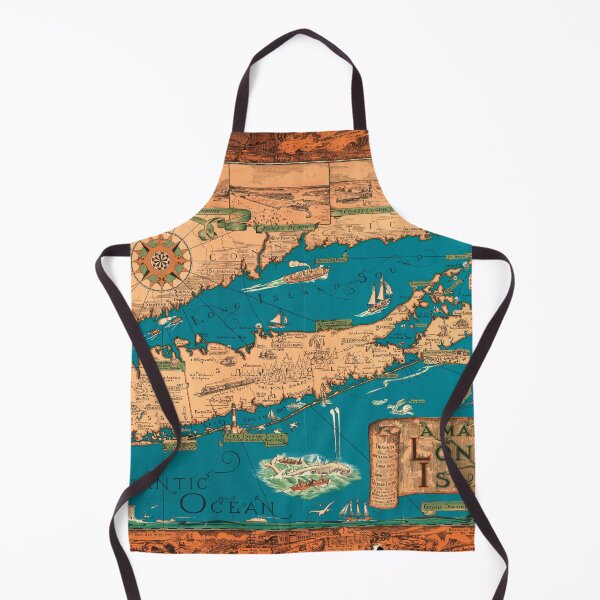 Item preview, Long Island Pictorial Map, 1933 by Smith designed and sold by nextstepdesigns.