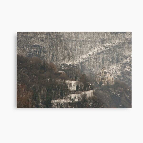 Snow scene, Bolzano/Bozen, Italy Metal Print