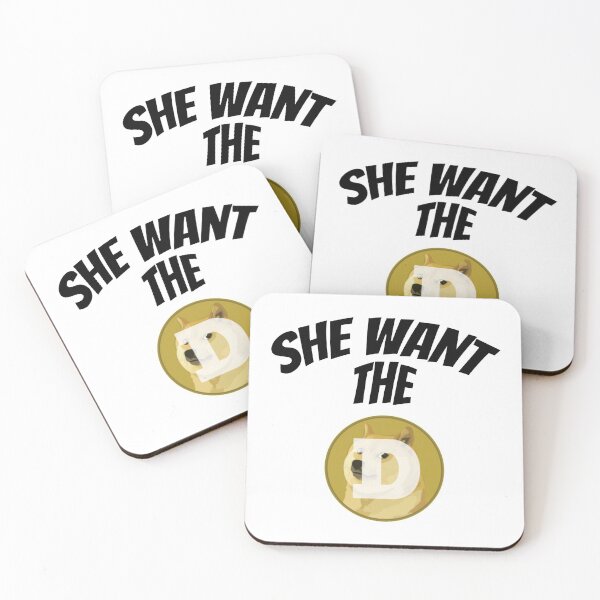 Item preview, Cryptocurrency She Wants The Dogecoin shirt designed and sold by 7ShirtShop.