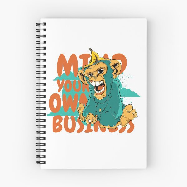Item preview, Mind Your Own Monkey Business designed and sold by Geekpotion.
