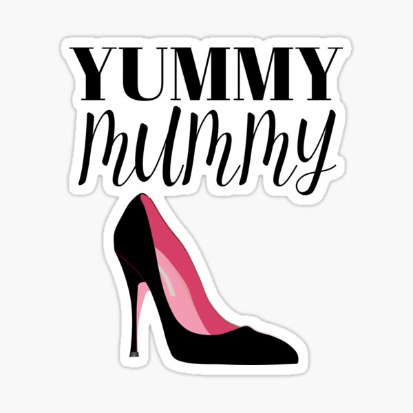 Yummy Mummy Mom High Heel Sticker