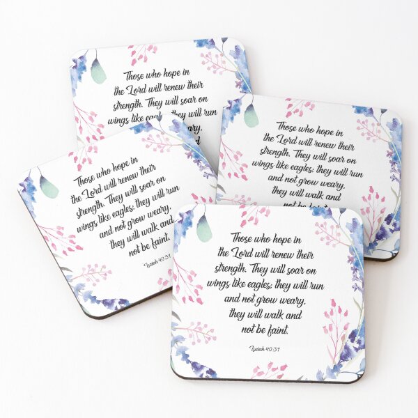Item preview, Bible verse Wings like eagles, Isaiah 40 31 Bible Verse, Those who hope in the lord will renew their strength, Isaiah 40 31, Christian gifts for women, Bible verse designed and sold by Christian Word Art.