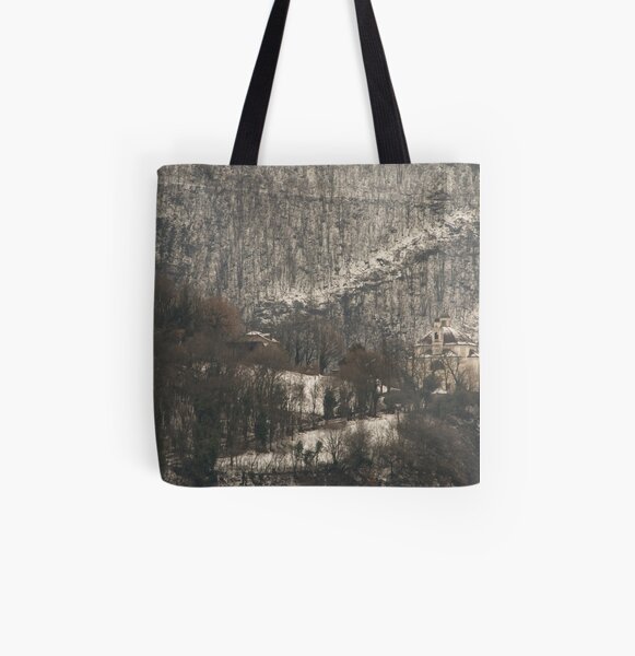 Snow scene, Bolzano/Bozen, Italy All Over Print Tote Bag