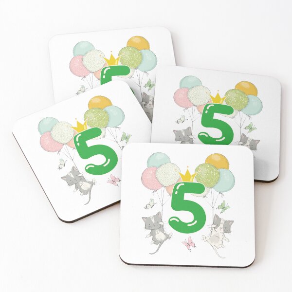 Item preview, Birthday 5 year Cats designed and sold by catsandmore.