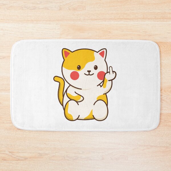 Item preview, cute cat fuck off emoji kawaii designed and sold by PabsCellaneous.