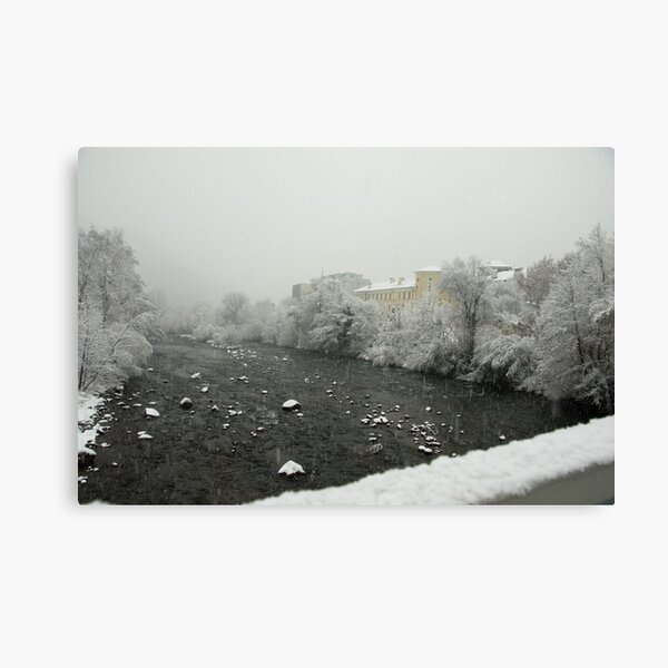 Item preview, Snow storm on the Talvera River, Bolzano/Bozen, Italy designed and sold by L Lee McIntyre.