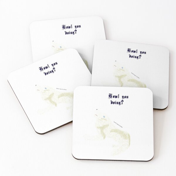 Item preview, arctic wolf Howl you doing? designed and sold by NatureDesigned.
