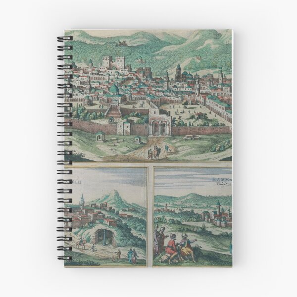 Item preview, Vintage Map of Jerusalem, Nazareth and Rame Israel designed and sold by BravuraMedia.