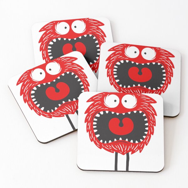 Item preview, red monster designed and sold by Fabien  Fablab.