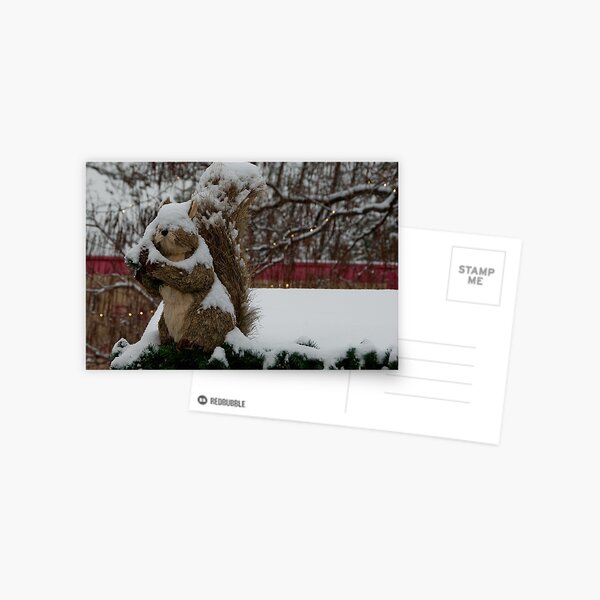 Snow covered animal figure, Christmas Market, Bolzano/Bozen, Italy Postcard