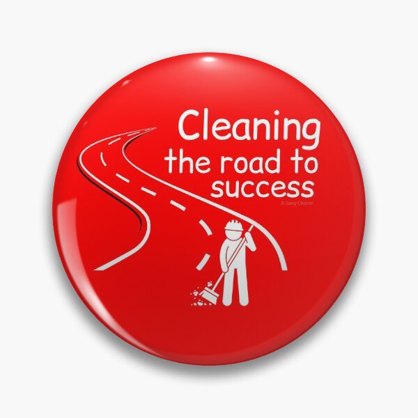 Item preview, Cleaning The Road To Success Cleaner Sweeping With Broom Gifts designed and sold by SavvyCleaner.