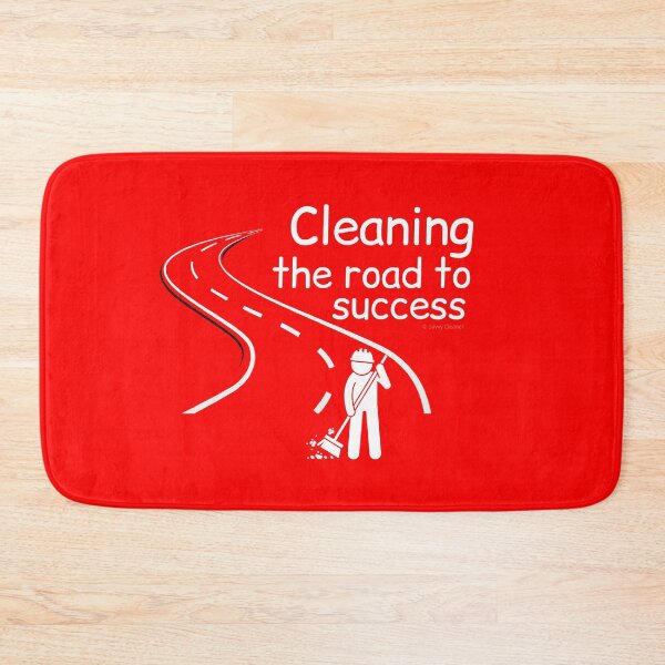 Item preview, Cleaning The Road To Success Cleaner Sweeping With Broom Gifts designed and sold by SavvyCleaner.