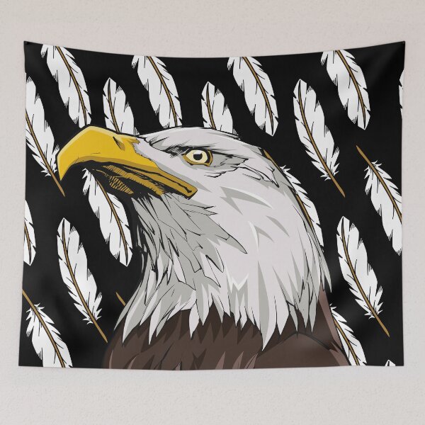 Item preview, Heroic Eagle Surrounded By Feathers designed and sold by Shane Diamond.
