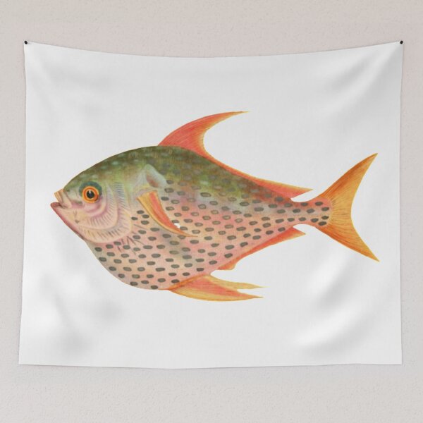 Item preview, Tropical vintage fish design designed and sold by TrippyEarth.