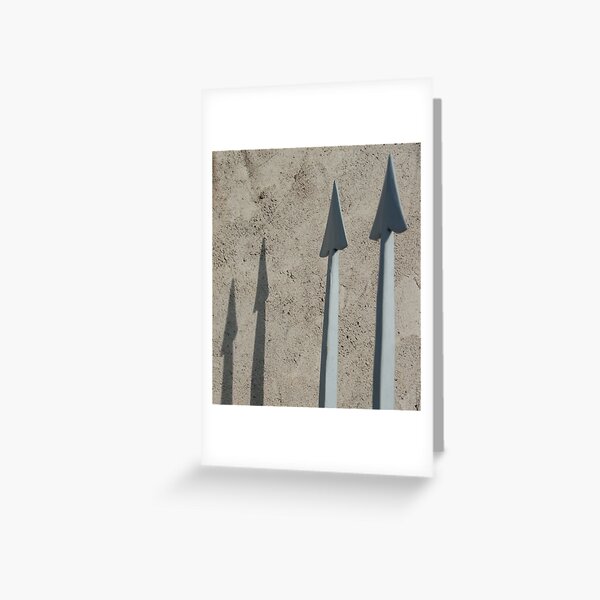 Pointed Shadows, Bolzano/Bozen, Italy Greeting Card