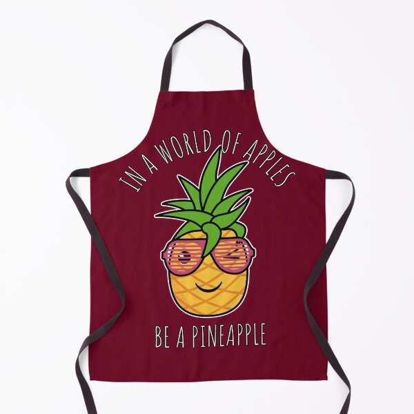 Item preview, In a World of Apples be a Pineapple: kawaii fruit summery designed and sold by Happy Puppy Print On Demand.
