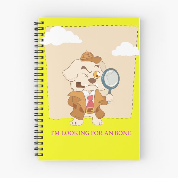 Item preview, dog spiral notebook designed and sold by MICKSPIKS.