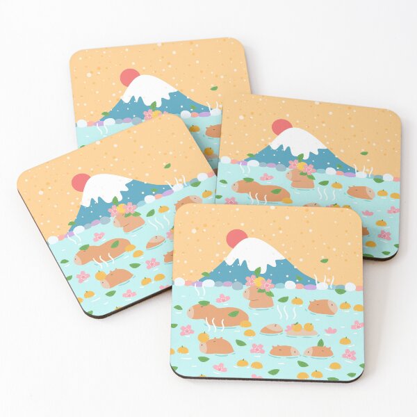 Item preview, Japanese Capybara Hot Spring designed and sold by Lulupainting.