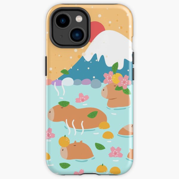Japanese Capybara Hot Spring iPhone Tough Case