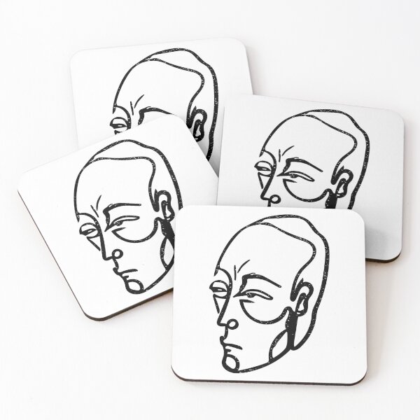 Item preview, One Line Art Face - Man Single Line Drawing designed and sold by Quoppidou.