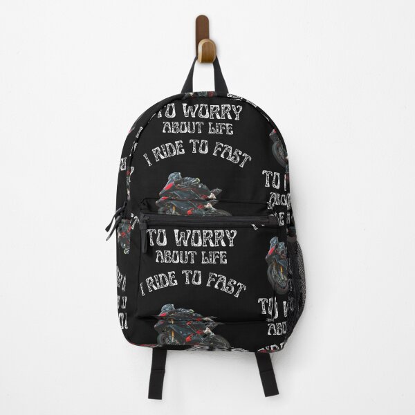 Item preview, I RIDE, TO FAST, TO WORRY, ABOUT LIFE, BIKE MEME,  designed and sold by R B Chrystal.