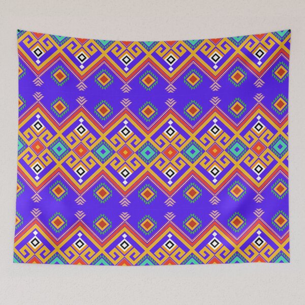 Item preview, bohemian fabric pattern , for book cover and design cloth of indian style. Tribal design of fabric. Woven pattern fabric design and ikat  designed and sold by WP-7824.