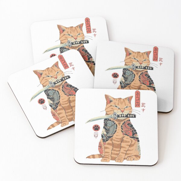 Item preview, Japan cat -samurai art designed and sold by Annelley.