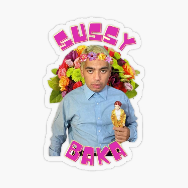 Sussy Baka Sticker for Sale by danielstudios